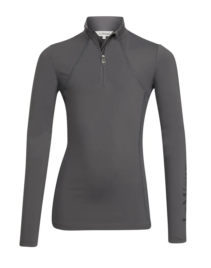 LeMieux Young Rider Base Layer in Slate Grey-3